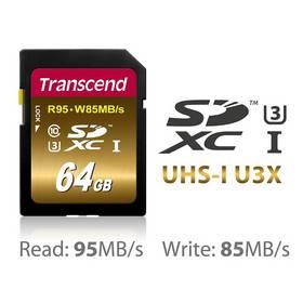 Paměťová karta Transcend SDXC Ultimate 64GB Class 10 UHS-1 U3 (TS64GSDU3X)