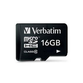 Paměťová karta Verbatim Micro SDHC 16GB Class 10 (44010) černá