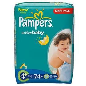 Plenky Pampers Active Baby Active Baby vel. 4+, 74 ks