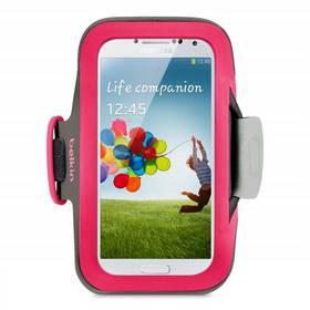Pouzdro na mobil Belkin ArmBand pro Galaxy S4 (F8M558BTC01) růžové