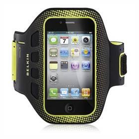 Pouzdro na mobil Belkin EaseFit Armband pro iPhone 4/4S (F8Z894cwC00) černé/zelené