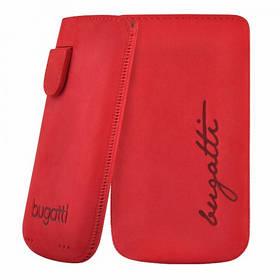 Pouzdro na mobil Bugatti Perfect Velvety pro Apple iPhone4 - Cherry