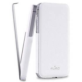 Pouzdro na mobil Puro Flipper Ultra Slim pro Apple iPhone 5 (IPC5FLIPWHI) bílé