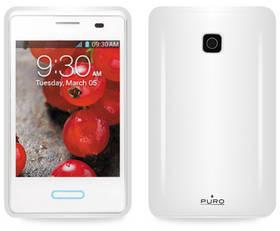 Pouzdro na mobil Puro silikonové pro LG OPTIMUS L3 II (LGOPTL3IISTR) průhledné