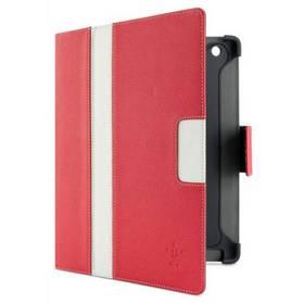 Pouzdro na tablet Belkin Cinema Stripe Folio pro Apple iPad3 (F8N753cwC02) bílé/červené
