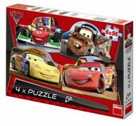 Puzzle Dino WD Cars 2 4 motivy kontura 54d