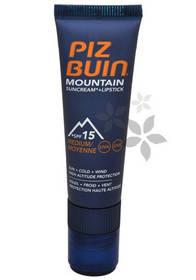 Sluneční krém SPF 15 a ochranný balzám na rty SPF 30 2 v 1 (Mountain Combi 