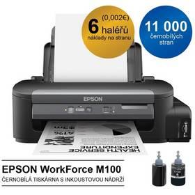 Tiskárna inkoustová Epson WorkForce M100, CIS (C11CC84301) černá