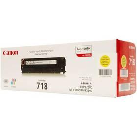 Toner Canon CRG-718Y, 2,9K stran (2659B002) žlutý