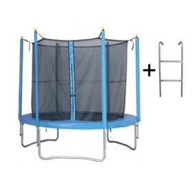 Trampolína Rulyt 244cm x 68 basic, síť + schůdky ZDARMA modrá