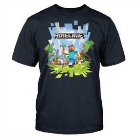 Tričko Minecraft Adventure with Logo černé XL (JX3629MNC-XL)