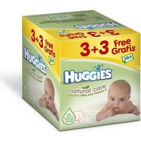 Ubrousky čistící Huggies Natural Care 3+3 Gratis (64x6)