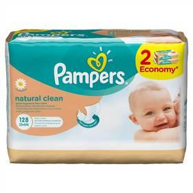 Ubrousky čistící Pampers Natural Clean 2x64ks