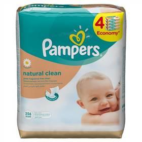 Ubrousky čistící Pampers Natural Clean 4x64ks