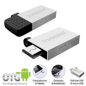 USB flash disk Transcend JetFlash 380S 16GB micro (TS16GJF380S) stříbrný
