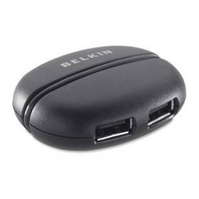 USB Hub Belkin USB2.0 4-port Travel Pebble (F4U029cwP) černý