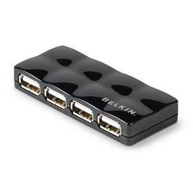 USB Hub Belkin USB2.0 4-port Travel Quilted aktivní (F5U404cwBLK) bílý