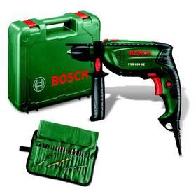 Vrtačka ruční Bosch PSB 650 RE + 19ks sada příslušenství zelená (rozbalené zboží 8414004633)
