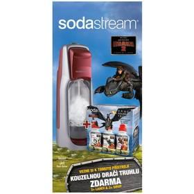 Výrobník sodové vody SodaStream JET RED/SILVER DRAGON stříbrný/červený