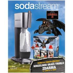 Výrobník sodové vody SodaStream PURE GREY DRAGON šedý