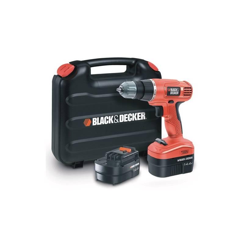 Aku vrtačka, akušroubovák Black-Decker EPC14CABK černá/červená, aku, vrtačka, akušroubovák, black-decker, epc14cabk, černá, červená