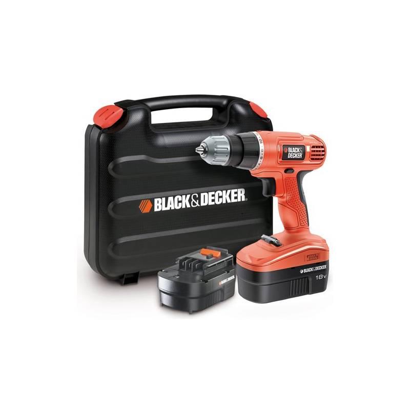 Aku vrtačka, akušroubovák Black-Decker EPC18CABK černá/červená, aku, vrtačka, akušroubovák, black-decker, epc18cabk, černá, červená