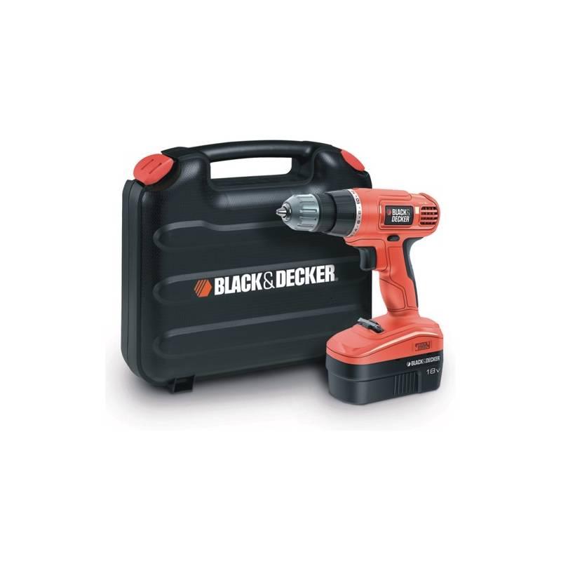 Aku vrtačka, akušroubovák Black-Decker EPC18CAK černá/červená, aku, vrtačka, akušroubovák, black-decker, epc18cak, černá, červená