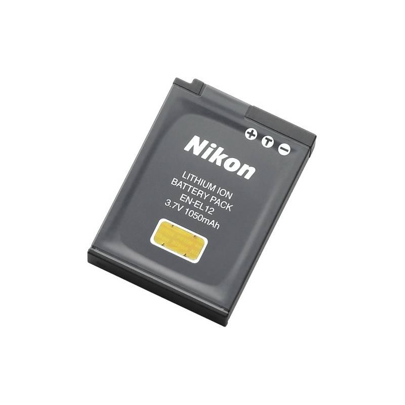 Akumulátor pro video/foto Nikon EN-EL12 pro P300/P310/AW100/S1100pj/S1200pj/S9300-S6150 šedý, akumulátor, pro, video, foto, nikon, en-el12, p300, p310, aw100, s1100pj, s1200pj, s9300-s6150
