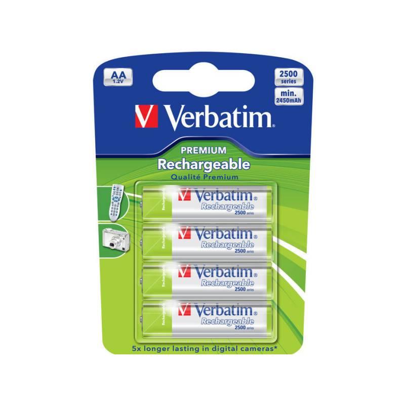 Akumulátor Verbatim AA Premium 2500 mAh 4ks (49941) (vrácené zboží 8414001769), akumulátor, verbatim, premium, 2500, mah, 4ks, 49941, vrácené, zboží