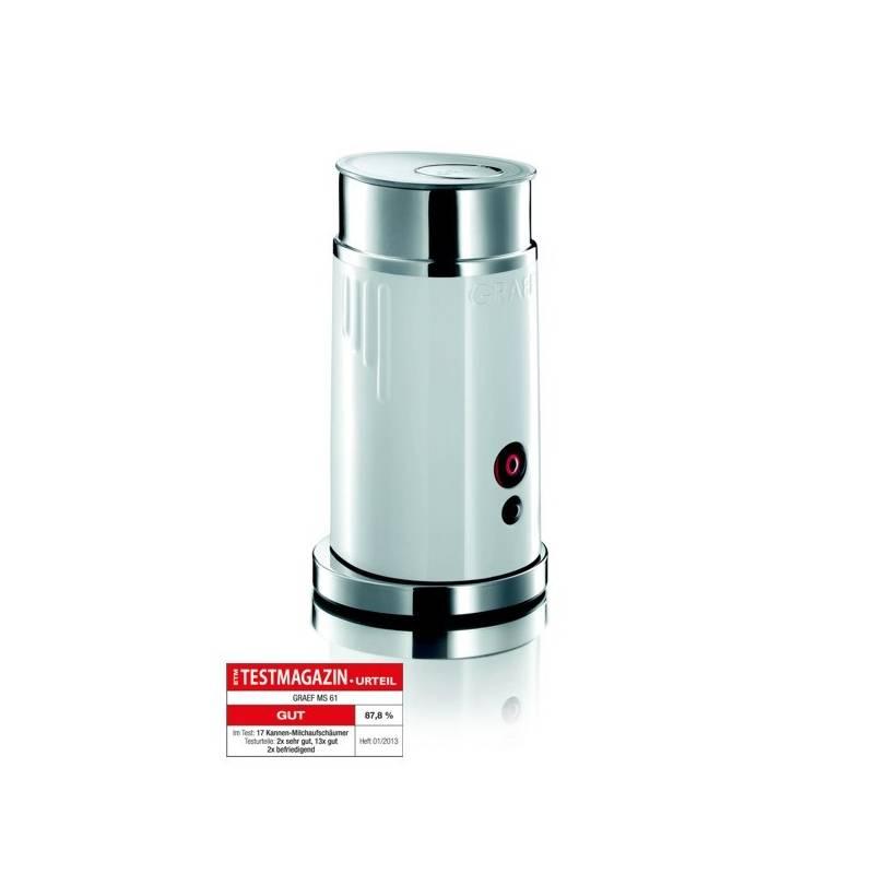 Automatický pěnič mléka GRAEF MS 61 nerez/plast (vrácené zboží 2570004966), automatický, pěnič, mléka, graef, nerez, plast, vrácené, zboží