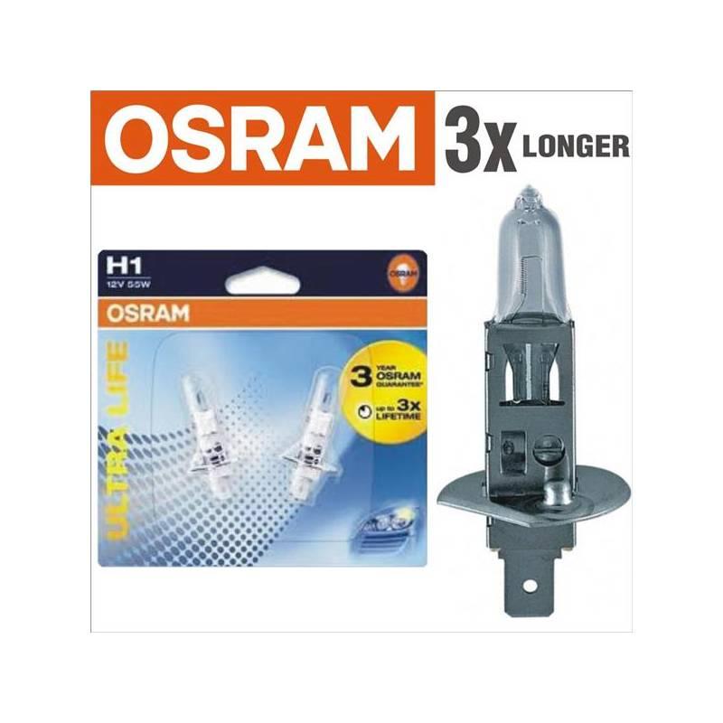Autožárovka Osram 12V H1 55W P14.5s 1ks Ultra Life 3x delší životnost, autožárovka, osram, 12v, 55w, p14, 1ks, ultra, life, delší, životnost