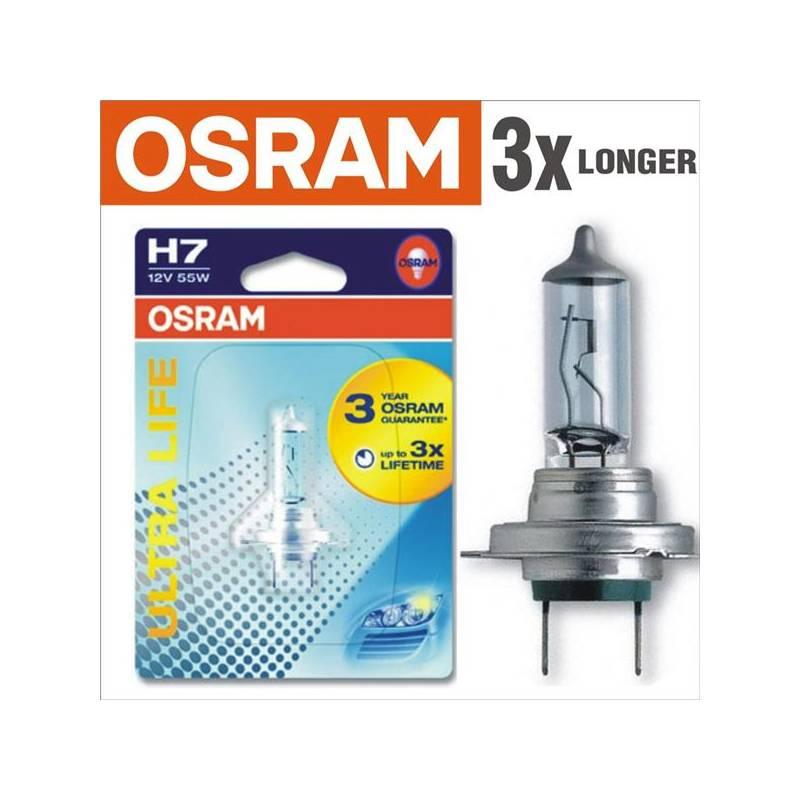 Autožárovka Osram 12V H7 55W PX26d 1ks Ultra Life 3x delší životnost, autožárovka, osram, 12v, 55w, px26d, 1ks, ultra, life, delší, životnost