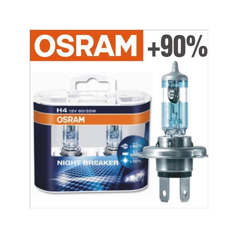 Autožárovky Osram 12V H4 60/55W P43t 2ks Night Breaker Plus +90%, autožárovky, osram, 12v, 55w, p43t, 2ks, night, breaker, plus