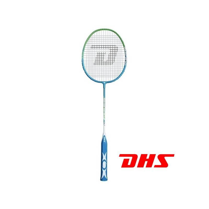 Badminton raketa DHS S 37 modrá/zelená, badminton, raketa, dhs, modrá, zelená