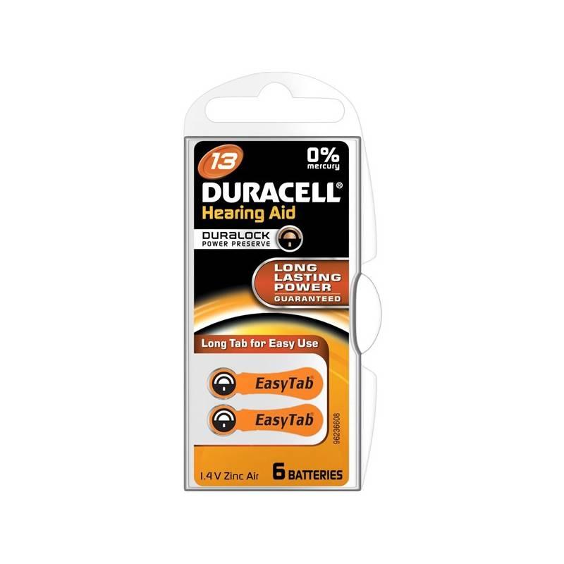 Baterie do naslouchadel Duracell DA13 P6 Easy Tab, baterie, naslouchadel, duracell, da13, easy, tab