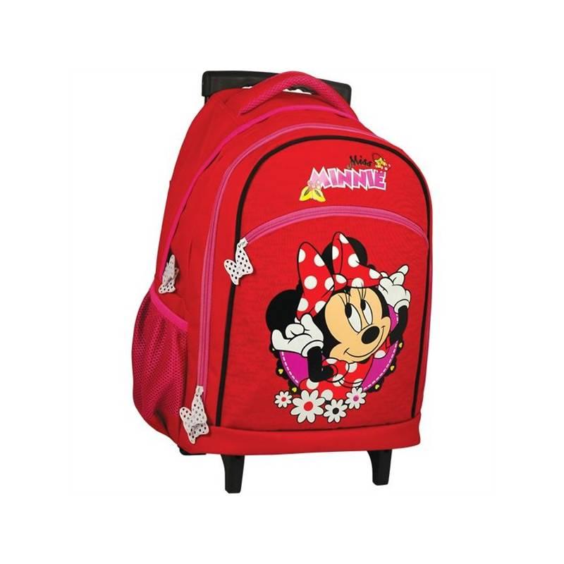 Batoh školní Sun Ce na kolečkách - Disney Minnie červený, batoh, školní, sun, kolečkách, disney, minnie, červený