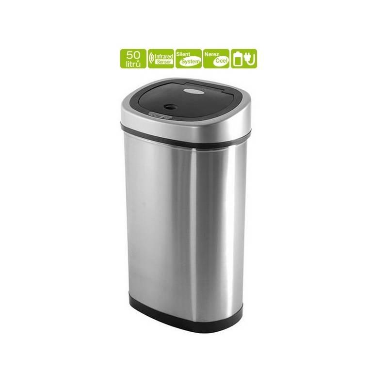 Bezdotykový odpadkový koš Helpmation Oval DZT 50-9, bezdotykový, odpadkový, koš, helpmation, oval, dzt, 50-9