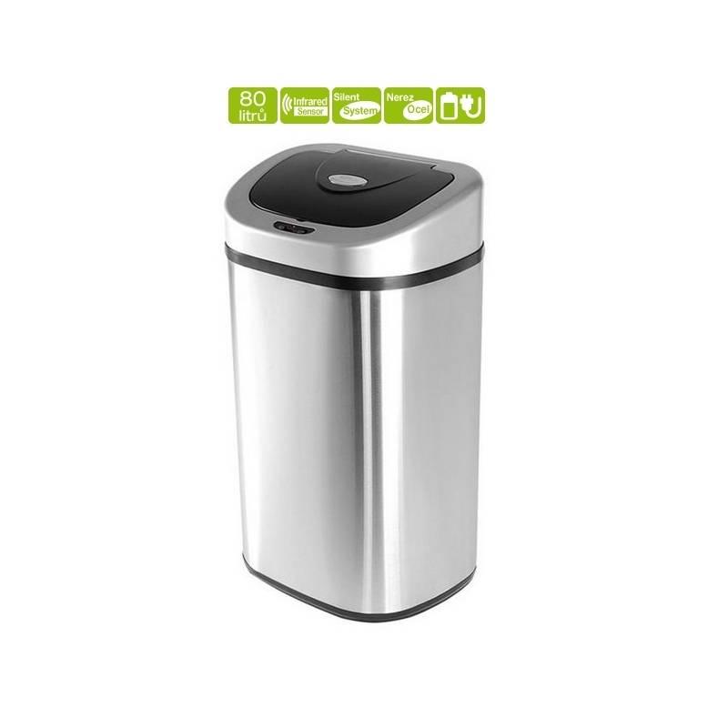 Bezdotykový odpadkový koš Helpmation Oval DZT 80-4, bezdotykový, odpadkový, koš, helpmation, oval, dzt, 80-4