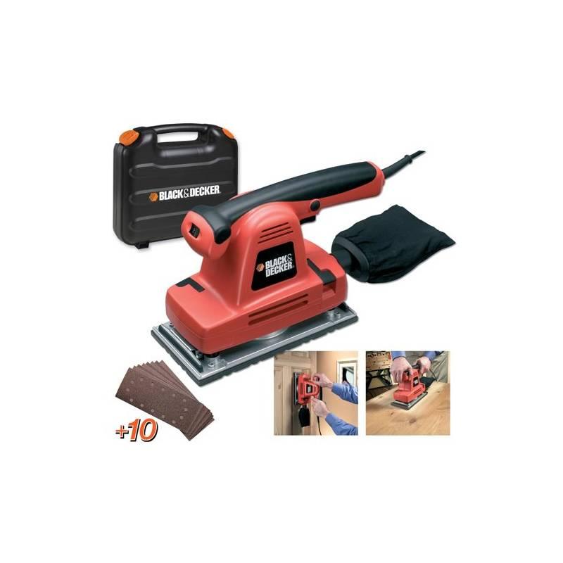 Bruska vibrační Black-Decker KA274EKA černá/červená, bruska, vibrační, black-decker, ka274eka, černá, červená