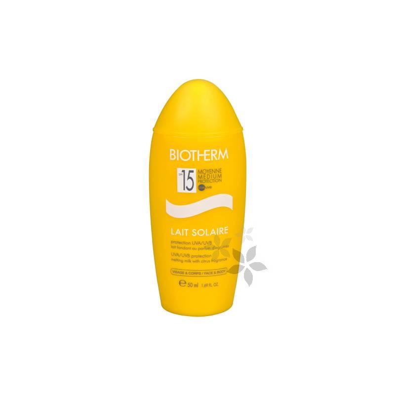 Cestovní opalovací mléko na obličej i tělo Lait Solaire SPF 15 (Melting Milk With Citrus Fragrance) 50 ml, cestovní, opalovací, mléko, obličej, tělo, lait, solaire, spf, melting