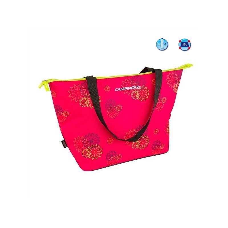 Chladící taška Campingaz SHOPPING COOLER 15L Pink daisy, chladící, taška, campingaz, shopping, cooler, 15l, pink, daisy