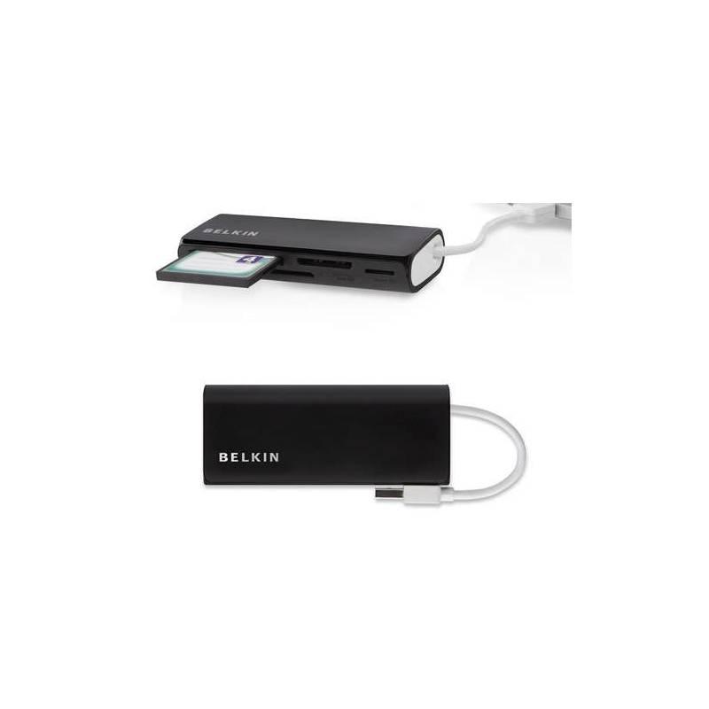Čtečka paměťových karet Belkin Media Reader Ultra-Slim (F4U044ebAPL) černá, Čtečka, paměťových, karet, belkin, media, reader, ultra-slim, f4u044ebapl