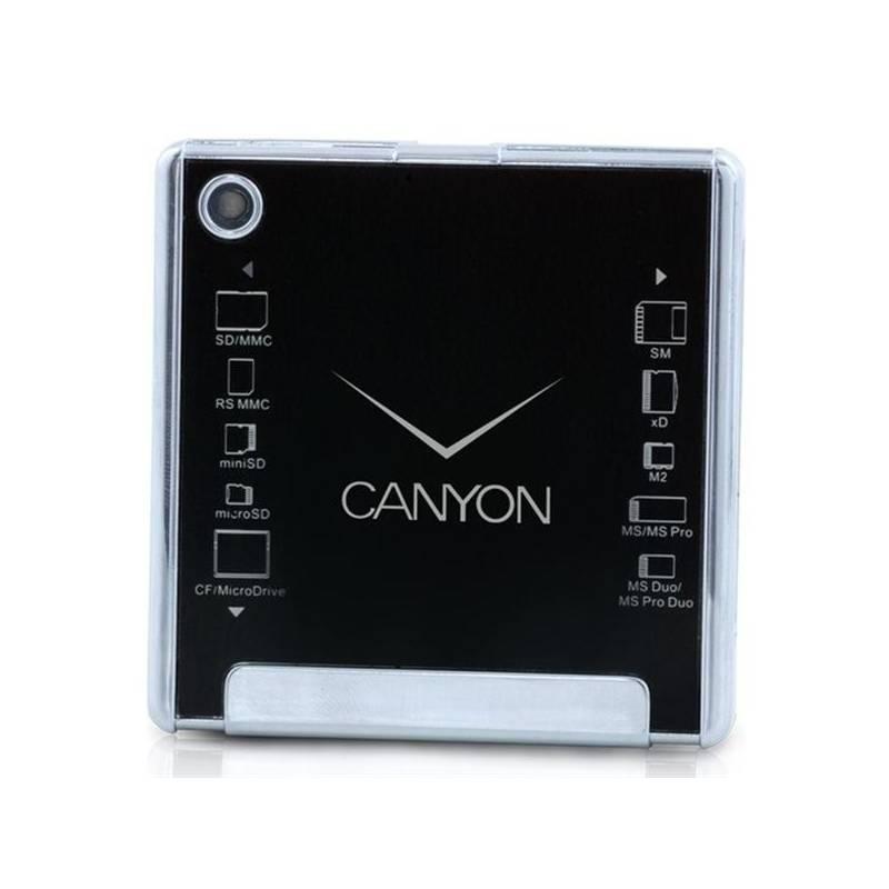 Čtečka paměťových karet Canyon CNR-CARD301 4v1, USB 3.0 (CNR-CARD301) černá, Čtečka, paměťových, karet, canyon, cnr-card301, 4v1, usb