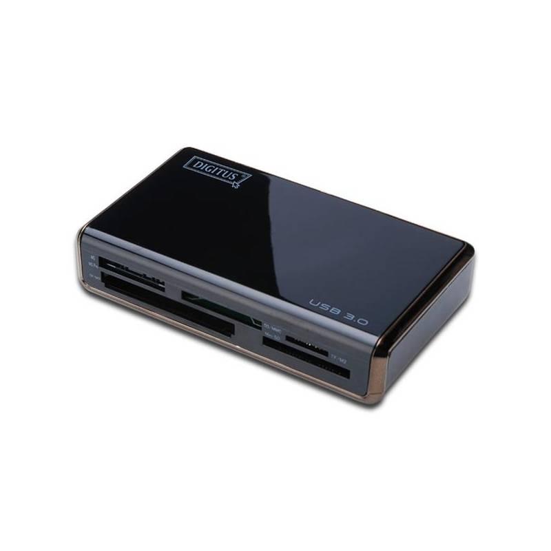 Čtečka paměťových karet Digitus ALLin1 USB 3.0 (DA-70330) černá, Čtečka, paměťových, karet, digitus, allin1, usb, da-70330, černá