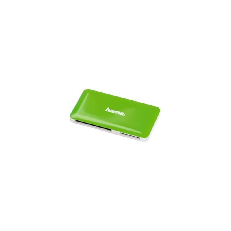 Čtečka paměťových karet Hama SuperSpeed Multi Slim All in One, USB 3.0 (114840) zelená, Čtečka, paměťových, karet, hama, superspeed, multi, slim, all, one, usb