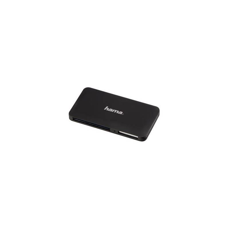 Čtečka paměťových karet Hama SuperSpeed Multi Slim All in One, USB 3.0 (114843) černá, Čtečka, paměťových, karet, hama, superspeed, multi, slim, all, one, usb