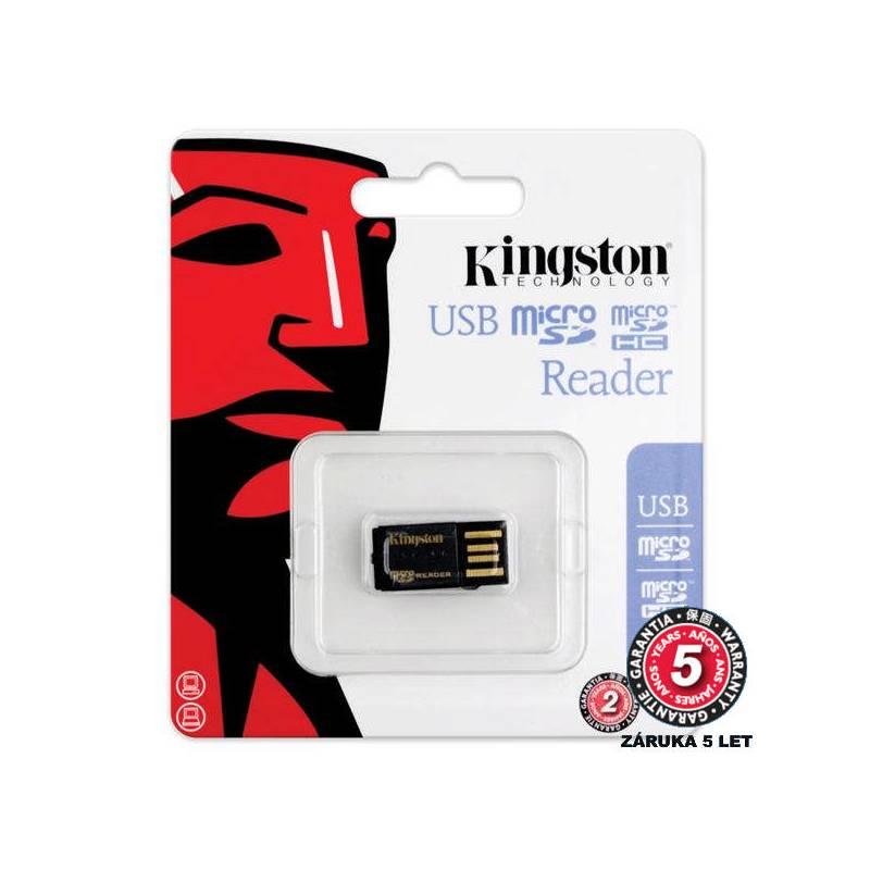 Čtečka paměťových karet Kingston MicroSD Gen 2 (FCR-MRG2) černá, Čtečka, paměťových, karet, kingston, microsd, gen, fcr-mrg2, černá
