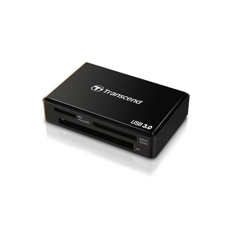 Čtečka paměťových karet Transcend RDF8 USB 3.0 (TS-RDF8K) černá, Čtečka, paměťových, karet, transcend, rdf8, usb, ts-rdf8k, černá