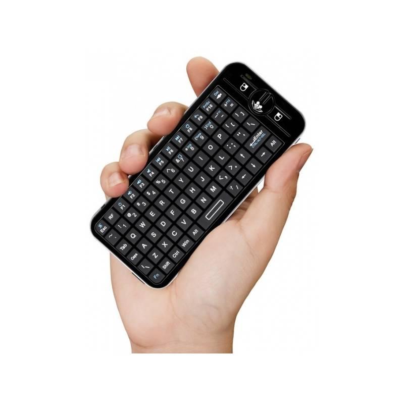 Dálkový ovladač eGreat KP-810-16A Air mouse s miniklávesnicí (UMNP0018) černý (rozbalené zboží 8214008240), dálkový, ovladač, egreat, kp-810-16a, air, mouse, miniklávesnicí, umnp0018