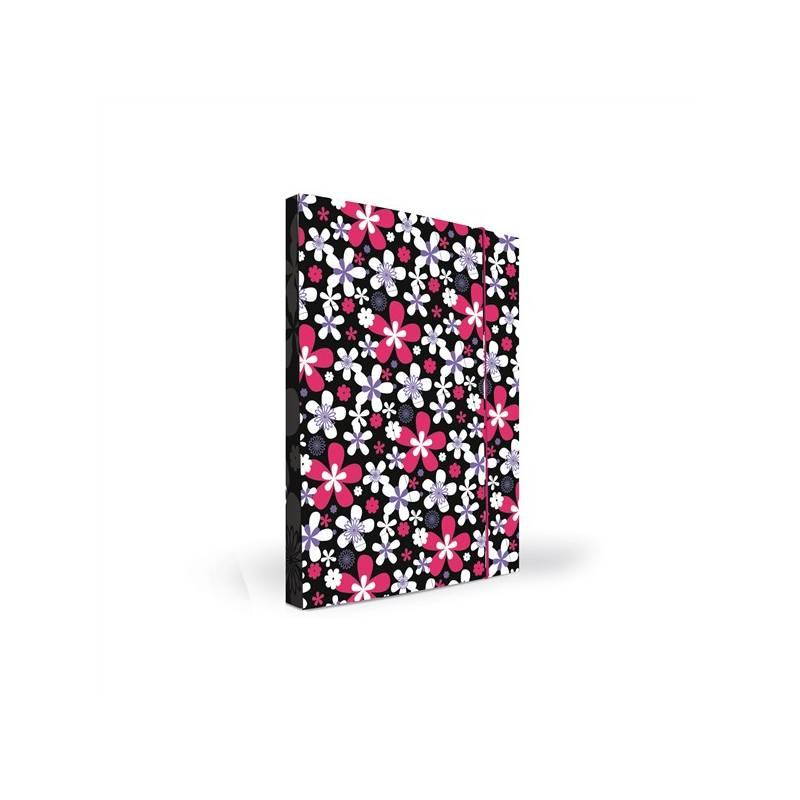 Desky na sešity P + P Karton A4 KYTKY, desky, sešity, karton, kytky